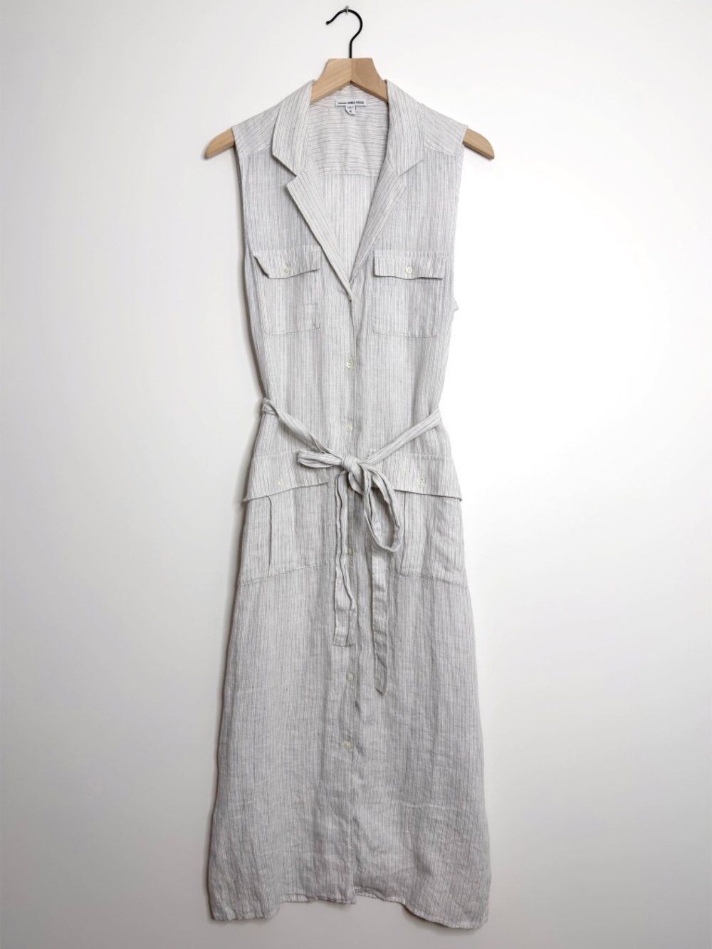 James Perse Linen Sleeveless Dress